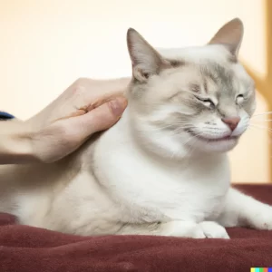 Massage therapy for reducing cat anxiety